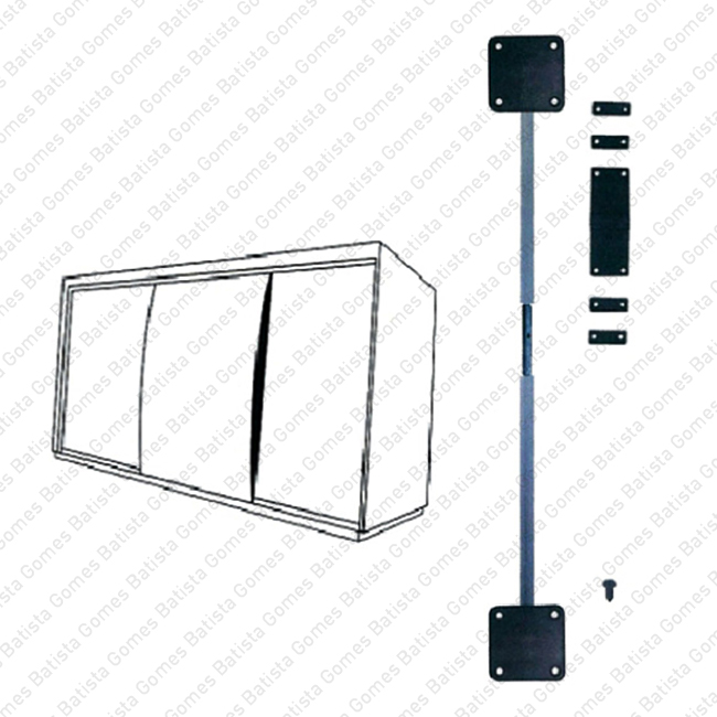 Conjunto esticador para portas de arm�rio